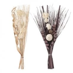 Tout neuf ❤️ Maisons Du Monde Fleurs Séchées 2 Bouquets De Fleurs Sechées ⭐