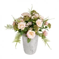 Remise 🎁 Sia Deco Décoration De Jardin Arrangement De Roses En Pot Cynthia ⌛