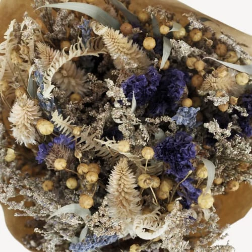 Tout neuf đ Ligne DĂ©co Bouquet De Fleurs SĂ©chĂ©es Papier Kraft 40cm đ â Image 4