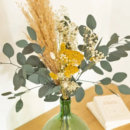 Top 10 đ„ RĂ©conciliation VĂ©gĂ©tale DĂ©coration De Jardin Bouquet De Fleurs SĂ©chĂ©es Pour Dame Jeanne Achillea Jaune đ§š â Image 2