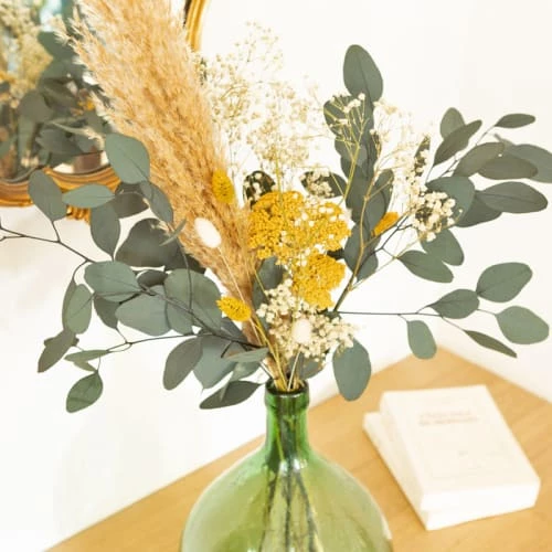 Top 10 đ„ RĂ©conciliation VĂ©gĂ©tale DĂ©coration De Jardin Bouquet De Fleurs SĂ©chĂ©es Pour Dame Jeanne Achillea Jaune đ§š â Image 3