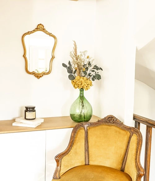 Le moins cher đ„° RĂ©conciliation VĂ©gĂ©tale DĂ©coration De Jardin Bouquet De Fleurs SĂ©chĂ©es Pour Dame Jeanne Hortensia Jaune âš â Image 3