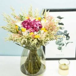 Top 10 😀 Réconciliation Végétale Bouquet De Fleurs Séchées XL Hortensia Rose 🎁