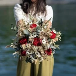 Coupon ⭐ Flowrette Décoration De Jardin Bouquet Fleurs Séchées Augustin L ✨