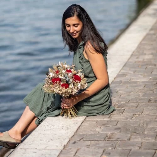 Acheter đ€© Flowrette DĂ©coration De Jardin Bouquet Fleurs SĂ©chĂ©es Augustin M đ