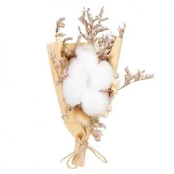 Offres 🥰 Maisons Du Monde Bouquet Fleurs Séchées Coton H13 - Lot De 2 💯