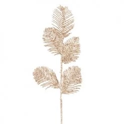 Offres ✨ Maisons Du Monde Accessoires De Décoration De Noël Branche De Noël Châtaignier Dorée - Lot De 4 ✨