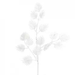 Offres 🌟 Maisons Du Monde Accessoires De Décoration De Noël Branche De Noël Feuilles De Palmier Blanches - Lot De 2 💯