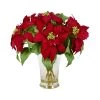 Nouveau 🔥 Sia Deco Décoration De Jardin Composition De Poinsettias Rouges Noël 🛒