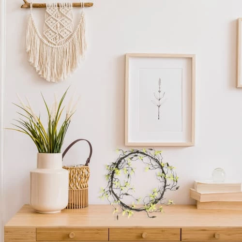 Meilleure vente 🤩 Sia Deco Décoration De Jardin Couronne Forsythia D33cm 🌟 – Image 2