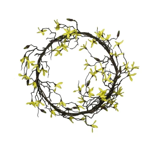 Meilleure vente 🤩 Sia Deco Décoration De Jardin Couronne Forsythia D33cm 🌟