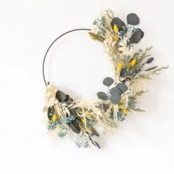Grosses soldes 😉 Réconciliation Végétale Décoration De Jardin Couronne Murale De Fleurs Séchées Herbert Diamètre 20cm 🔔