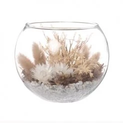 De gros ✨ Maisons Du Monde Fleurs Séchées Beiges Et Boule En Verre 🎁