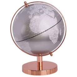 Grosses soldes 🔔 Beliani Globes Globe Argenté H28cm ✨