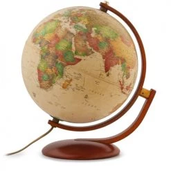 Budget 😍 Nova Rico Globes Globe Terrestre 30 Cm Style Antique Lumineux Textes En Français 🎉