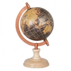 Les meilleures critiques de ❤️ Maisons Du Monde Globes Globe Terrestre Carte Du Monde En Bois De Manguier Doré, Noir Et Marron 😉