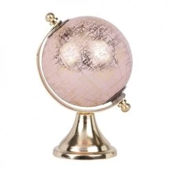 Bon marché 🧨 Maisons Du Monde Globes Globe Terrestre Carte Du Monde En Métal Doré Et Rose 🌟