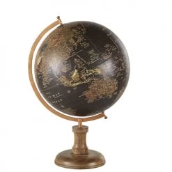 Promo 😀 Maisons Du Monde Globes Globe Terrestre Carte Du Monde Noir 😀