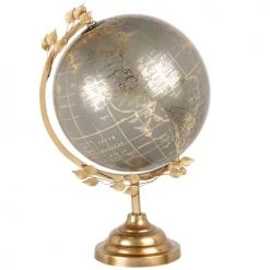 Meilleure vente 🔔 Maisons Du Monde Globes Globe Terrestre Carte Du Monde Vert Olive Et Doré 😉