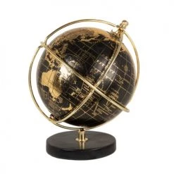 Offres 🎁 Maisons Du Monde Globes Globe Terrestre Noir Et Doré H18 🎉