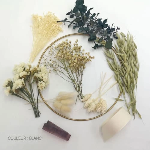 Coupon ✔️ Réconciliation Végétale Kit DIY Couronne Murale De Fleurs Séchées Blanche ✨ – Image 2