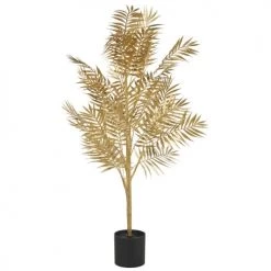 Top 10 ⭐ Maisons Du Monde Fleurs Artificielles Et Bouquets Palmier Artificiel Doré Et Pot Noir H106 🎉