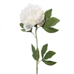 Vente flash 😍 Maisons Du Monde Fleurs Artificielles Et Bouquets Pivoine Artificielle Blanche H 84 Cm ⭐
