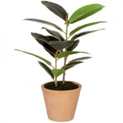 Offres ⭐ Maisons Du Monde Fleurs Artificielles Et Bouquets Plante Artificielle Avec Pot Orange H34 😀