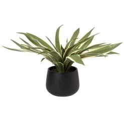 Le moins cher ❤️ Maisons Du Monde Fleurs Artificielles Et Bouquets Plante Artificielle Et Pot En Céramique Noire ⭐