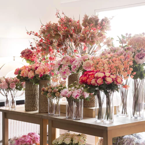 Bon marché 🥰 Sia Deco Décoration De Jardin Rose Artificielle Diane H53cm ❤️ – Image 2