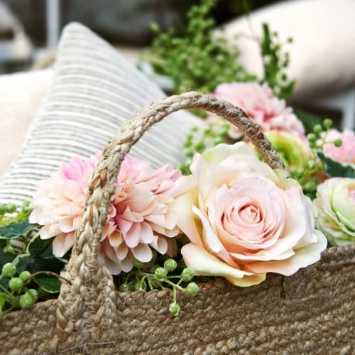 Promo 🔔 Sia Deco Décoration De Jardin Rose Artificielle Sarah H57cm 👏 – Image 2