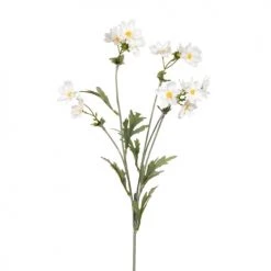 Offres 👍 Maisons Du Monde Fleurs Artificielles Et Bouquets Tige De Fleurs Artificielles Jaunes Et Blanches - Lot De 4 🧨